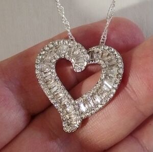 Baguette Heart Necklace